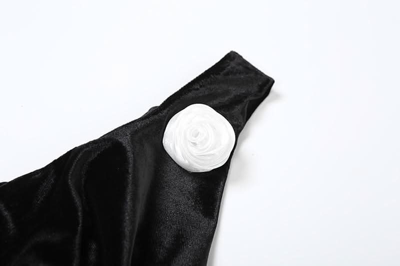 The Opulent Velvet Maxi: Black Cowl Neck Gown with Slit & Backless Design | Fall & Holiday Party Ready