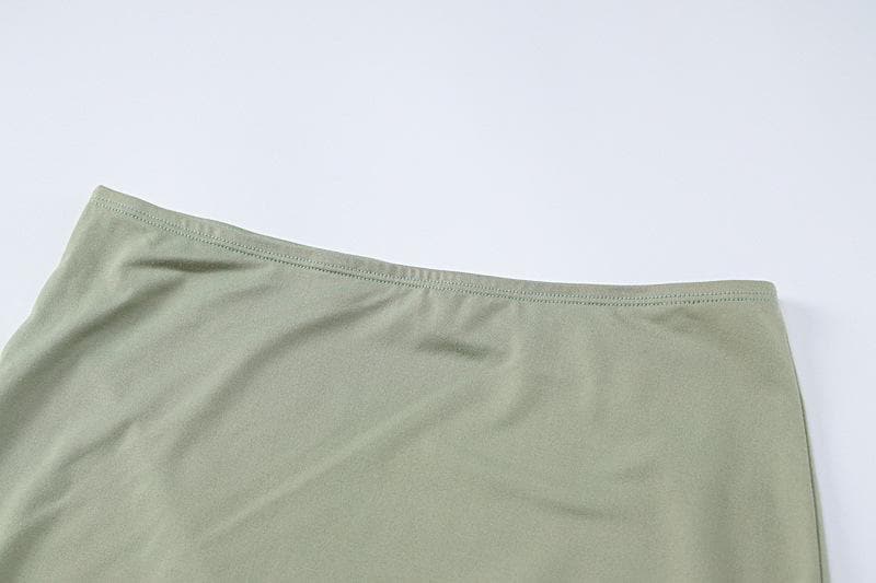 Fall Night Out Ready: Chic Off-Shoulder Cut-Out Mini Skirt Set with Drawstring Detail