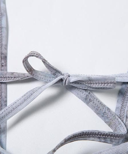 Mystic Shores Halter Maxi Dress - Shell Embellishment & Ombre Fall Print