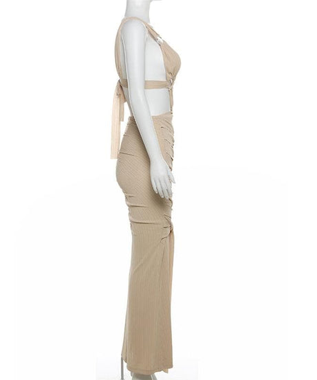 Midnight Allure O-Ring Cutout Maxi Dress - The Ultimate Fall & Holiday Statement