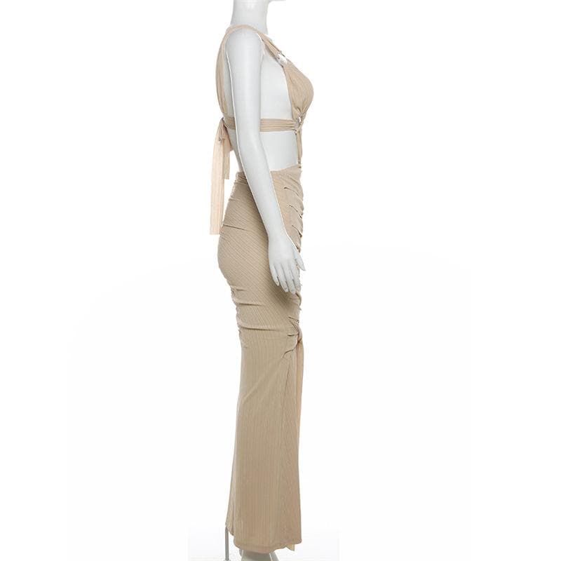 Midnight Allure O-Ring Cutout Maxi Dress - The Ultimate Fall & Holiday Statement