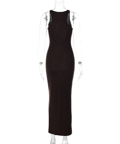Fall Essential: Sleek & Stretchy Bodycon Maxi Dress - Your Effortless American Style Staple
