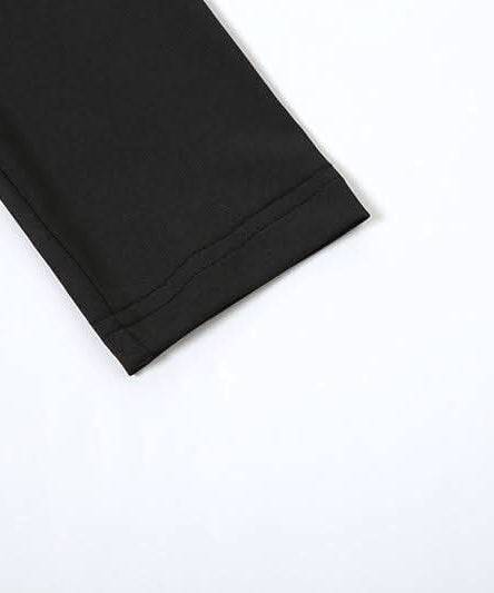 Elegant Two-Tone Wavy Maxi Dress - Figure-Flattering Long Sleeve for Fall & Holiday