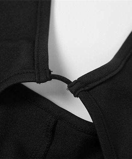 Sassy & Chic Black Halter Cutout Romper – Your Essential for Fall Nights Out & Warm-Weather Escapes