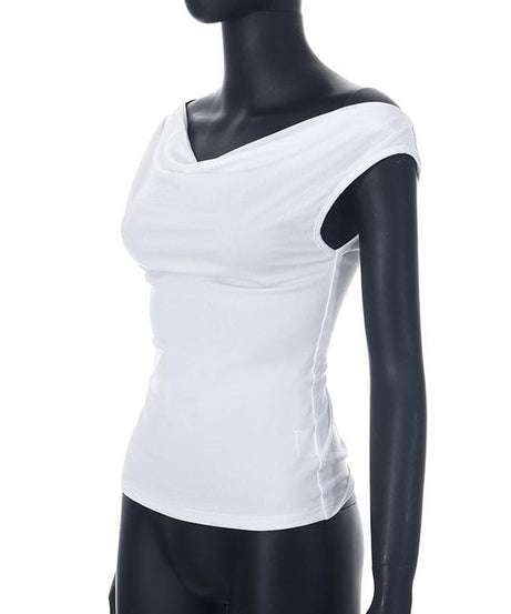 Chic Cowl Neck Sleeveless Top for Women - Effortless Fall Style & Versatile Layering