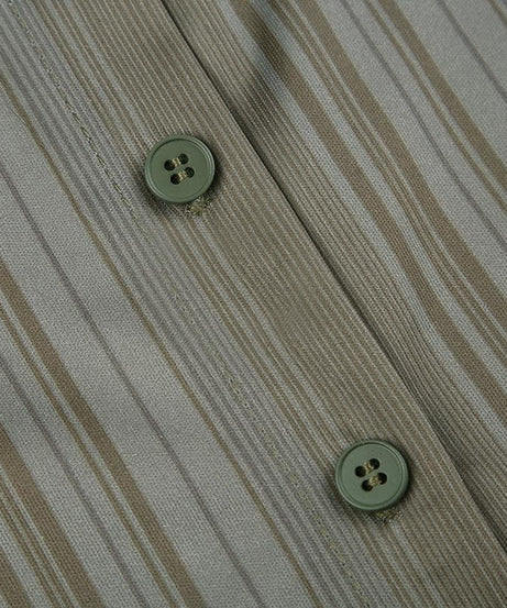 Elevated Fall Chic: Striped Off-Shoulder Button-Front Bell Sleeve Top