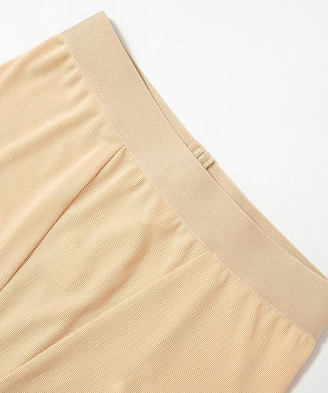 Cozy Fall Vibes: Women's Ribbed Knit Short Sleeve Top & Biker Shorts Set | Nude Athleisure Lounge Wear