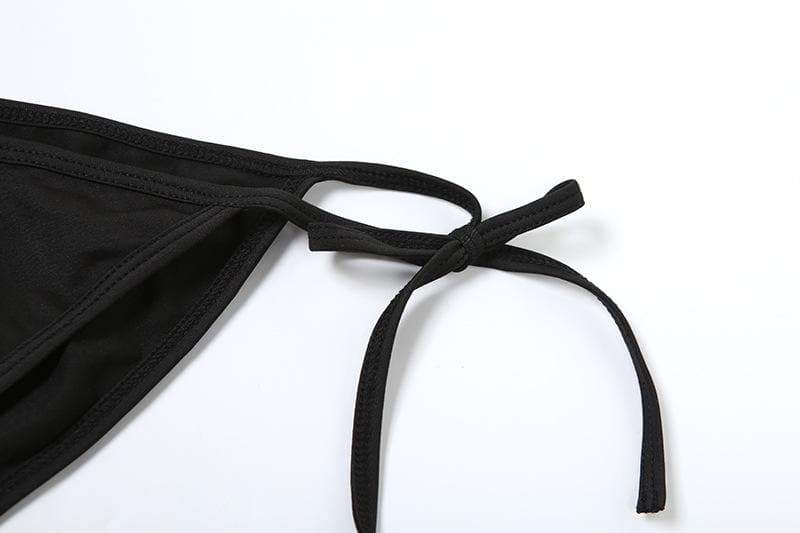 Fall Getaway Ready: Bold Graphic Halter Crop Top & Ruched Mini Skirt Set – Your Statement Night Out & Vacation Essential