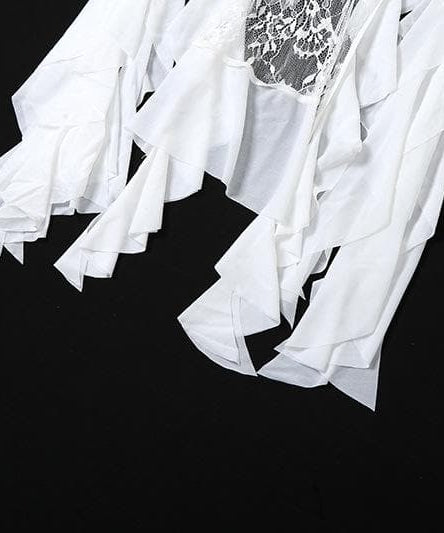 Alluring Lace & Sheer Ruffle Cami Mini Dress - Your Fall & Holiday Romance Essential