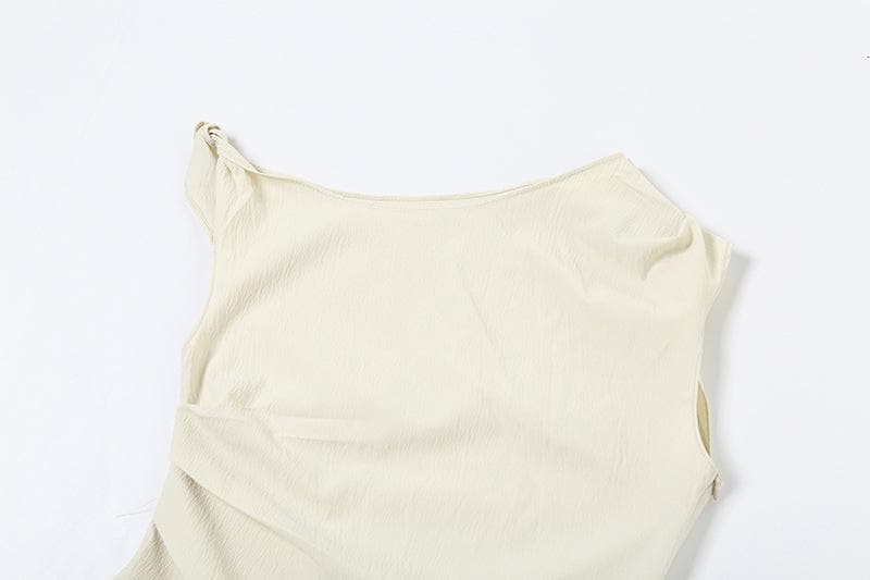 Chic Draped One-Shoulder Asymmetrical Top – Fall Evenings & Holiday Style