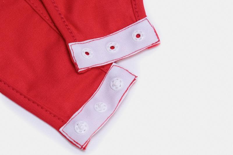 Effortless Chic: Scarlet Red Long Sleeve Crewneck Bodysuit - Your Fall Wardrobe Essential