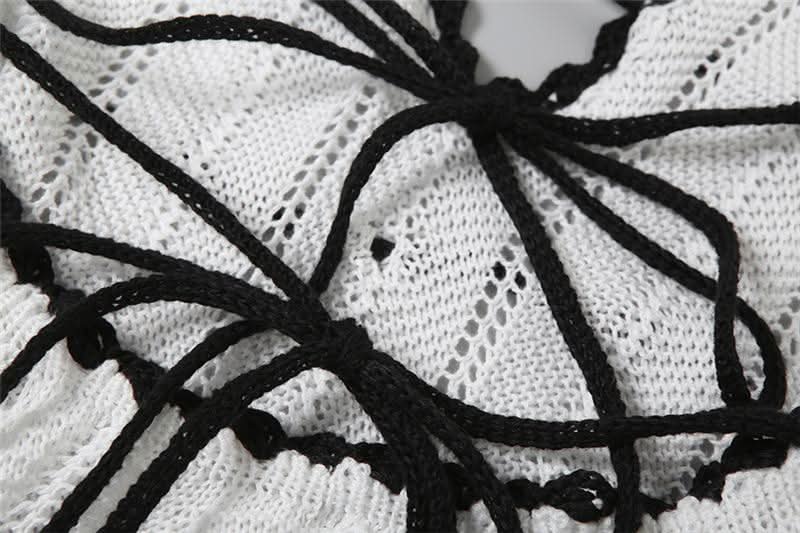 Chic Halter Backless Knit Maxi Dress - Your Essential Winter Getaway & Resort Style