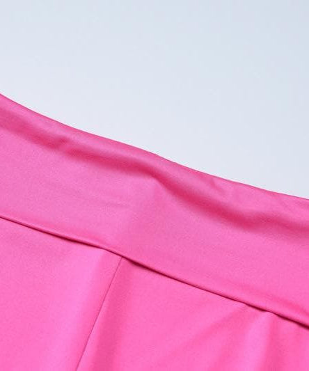 Fuchsia Flare Power: Y2K Zip-Up Hoodie & High-Rise Bell Bottom Set – Fall's Hottest Athleisure