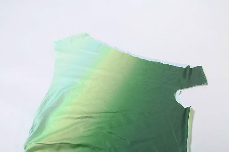 Chic Ombre One-Shoulder Ruched Bodycon Mini Dress - Your Go-To for Fall & Holiday Parties