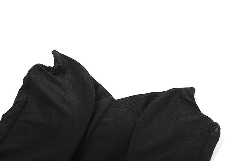 Black Velvet Strapless Sweetheart Corset Top - Chic Fall Nights & Party Glam