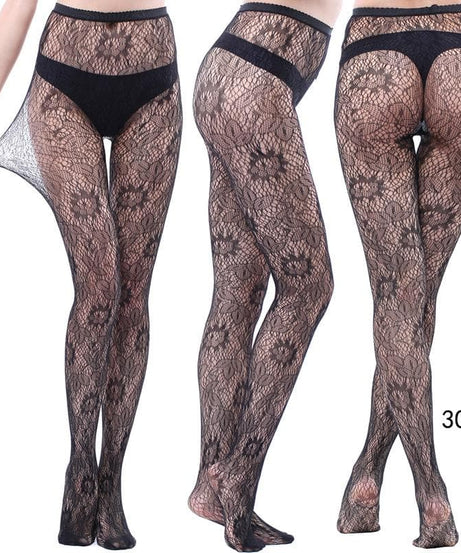 Fall & Holiday Glam: High-Waist Patterned & Fishnet Tights Collection - 12 Chic Styles