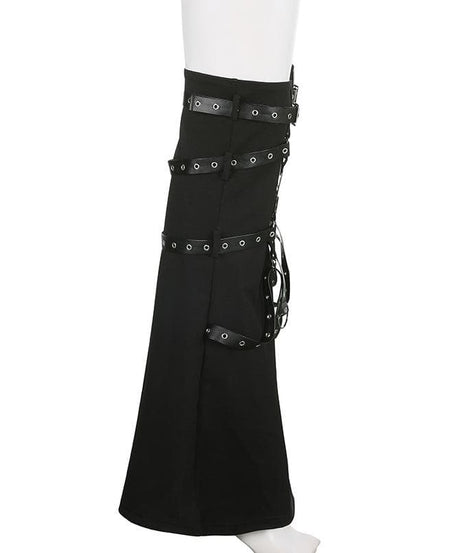 Unleashed Alt Goth Buckle & O-Ring Leg Warmers - Edgy Fall Street Style