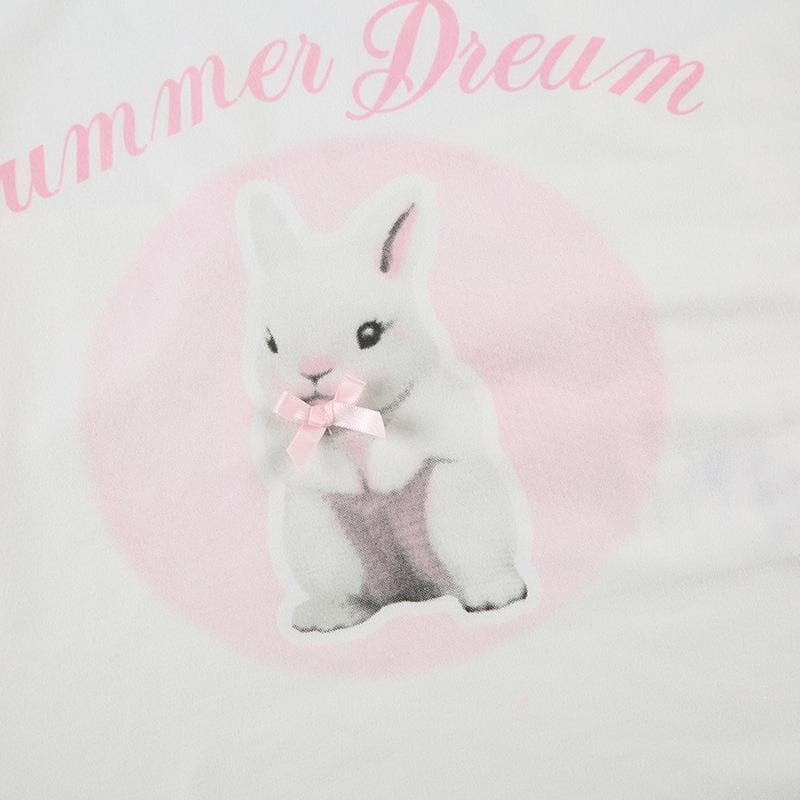 Whimsical Bunny 'Summer Dream' Cami Top – Adorable Comfort for Fall Layering & Cozy Nights