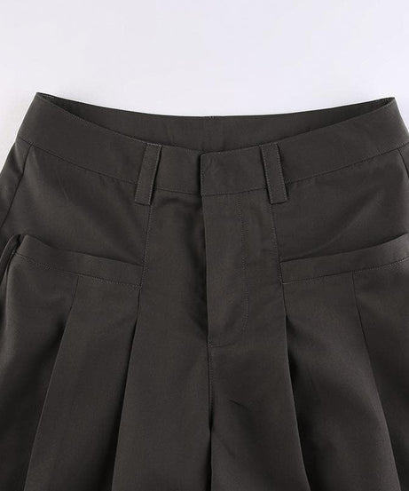 Fall Fashion Must-Have: High-Waisted Pleated Baggy Wide Leg Pants for Women - Y2K Street Style & Comfort