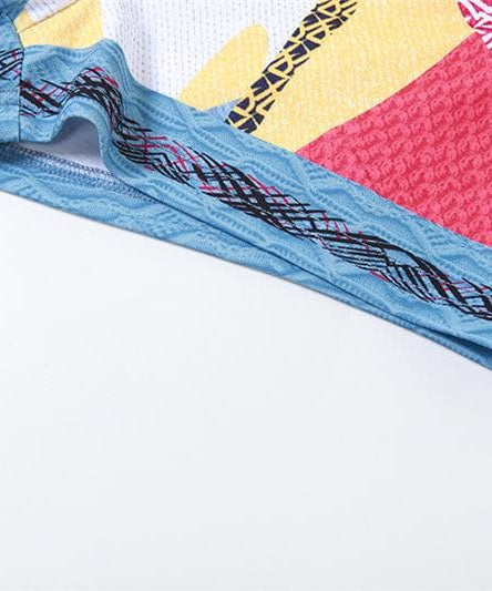 Vibrant Coogi-Inspired Long Sleeve Crop Top & Shorts Set - Chic Fall Loungewear for Women