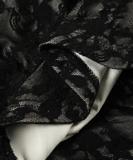 Sultry Chic Black Lace Wrap Top - Your Essential for Fall Nights & Holiday Glam