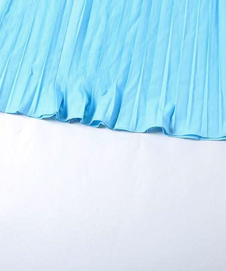 Azure Escape Strapless Pleated Maxi Dress - Fall Formal & Resort Ready Elegance