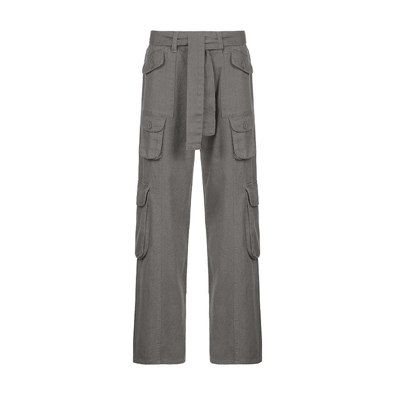 Y2K Revival Baggy Cargo Pants for Women - Effortless Fall Street Style