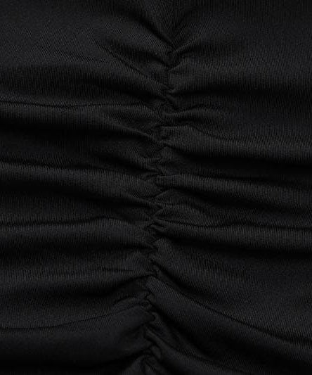 The 'Enigma' Sheer Mesh Patchwork Long Sleeve Romper - Fall Nights Out & Halloween Party Ready