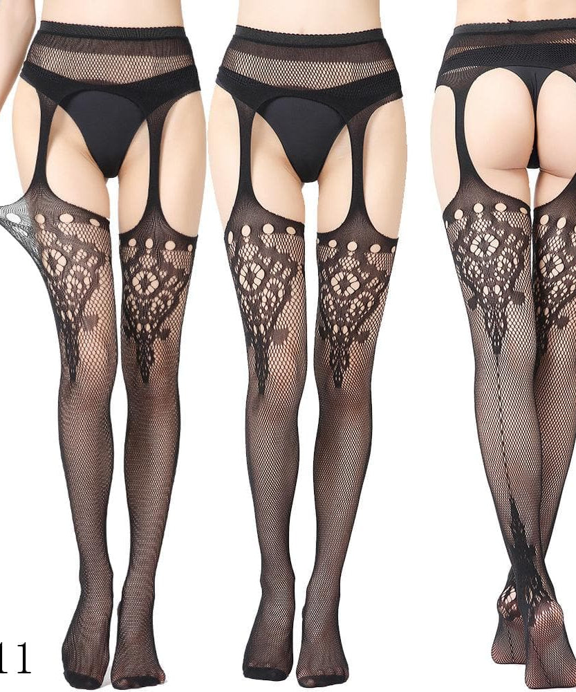 Fall & Holiday Glamour: High Waist Suspender Garter Tights & Pantyhose Collection – Fishnet, Lace & Beyond