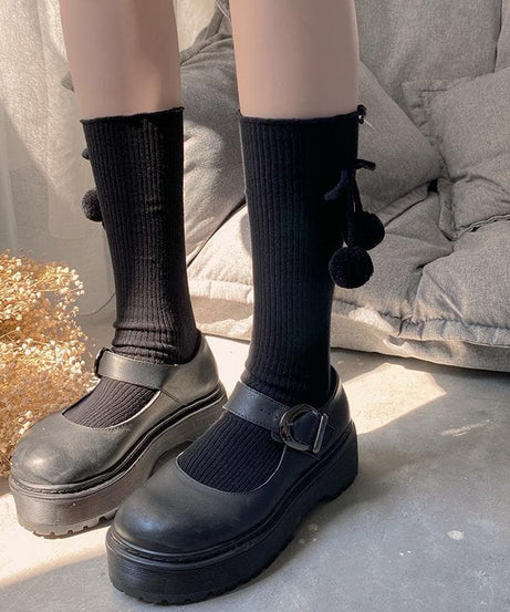 Sweet Cherry Ruffle Knee-High Socks - Cozy & Cute Fall Fashion Staple