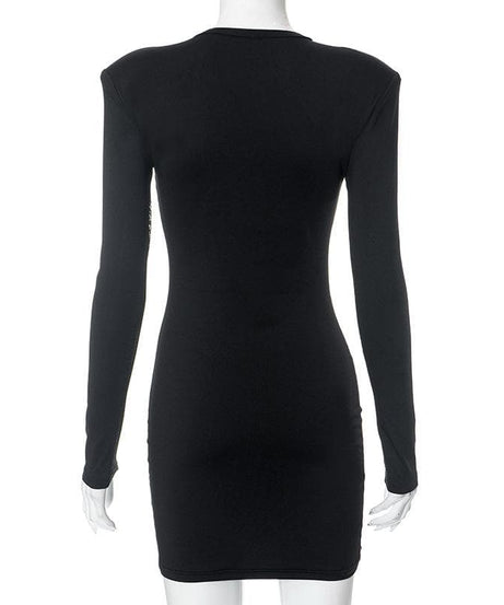 Head-Turning Fishnet Mesh Long Sleeve Bodycon Mini Dress – Your Essential Fall & Party Season Statement Piece