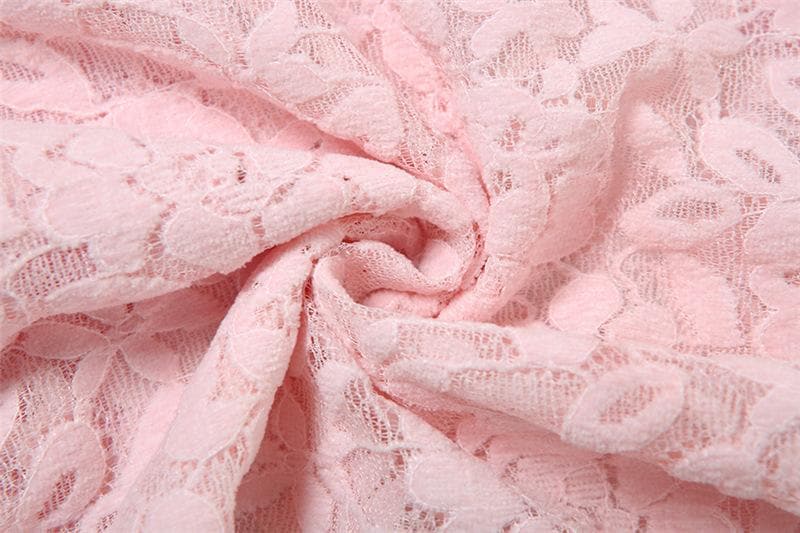 Stunning Pink Lace One-Shoulder Mini Dress with 3D Floral Appliques - Your Fall & Holiday Party Must-Have