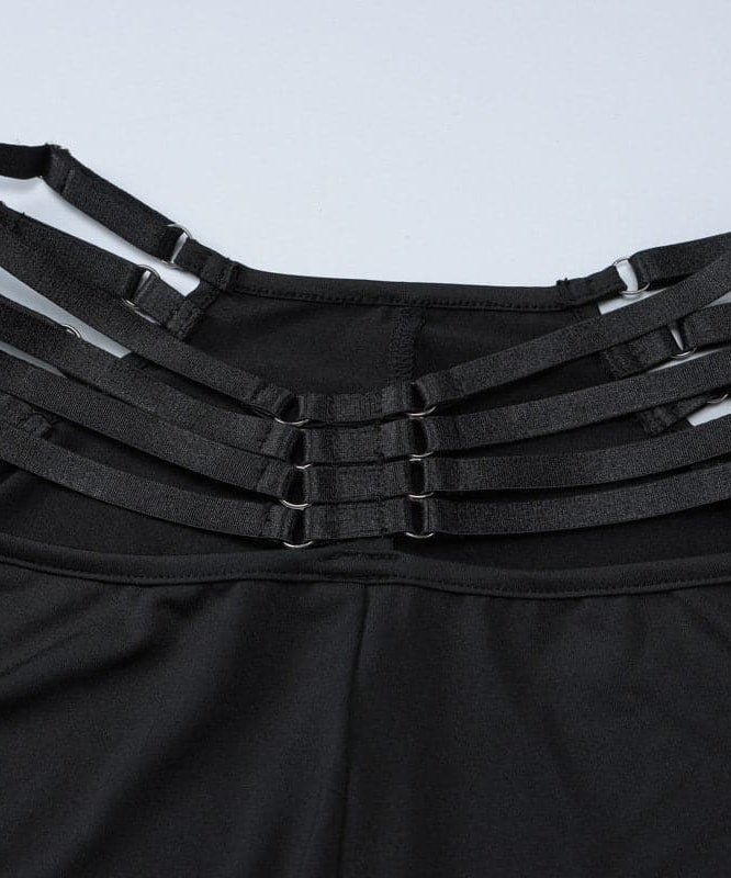 Fall Nights Out: The 'Unleashed' Black O-Ring Cutout Long Sleeve Top & Wide Leg Pant Set
