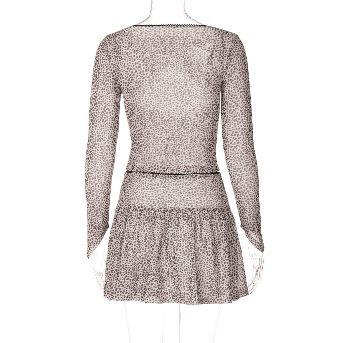 Wildly Chic Leopard Print Two-Piece Skirt Set - Your Go-To Fall Fashion Statement