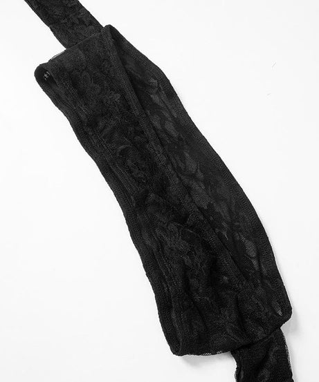 Sultry Black Lace Off-Shoulder Crop Top & Mini Skirt Set - Perfect for Fall Nights & Halloween