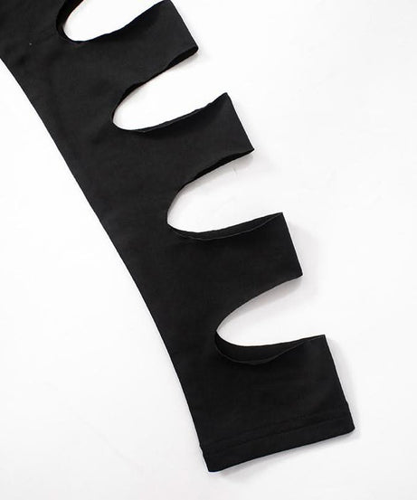 Daring Black High-Neck Cut-Out Jumpsuit - Edgy Fall & Halloween Party Style