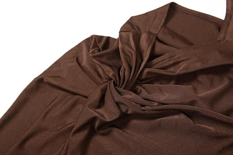 Glamour Siren Black One-Shoulder Cutout Maxi Dress - Your Dazzling Pick for Holiday Parties & NYE