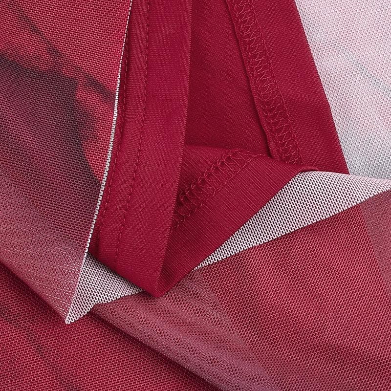 Romantic Rose Mesh Cami Midi Dress | Elegant Ruffle Backless for Fall & Holiday Parties