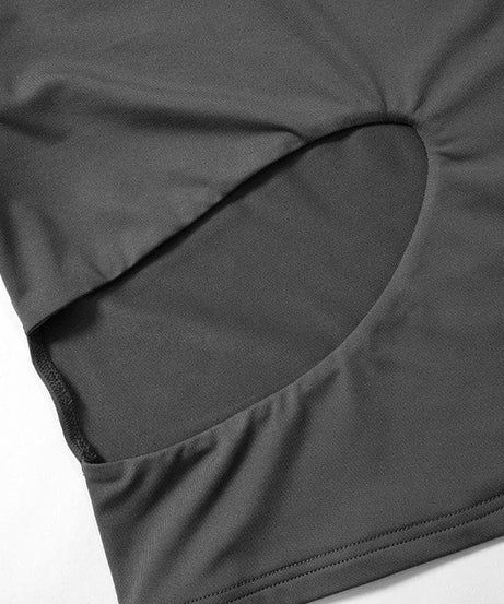 Rebel Chic One-Shoulder Cut-Out Top with Arm Warmer – Your Fall Party Statement