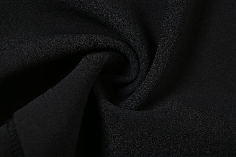 The "Night Out" Strapless Black Asymmetrical Slit Maxi Dress - Fall & Holiday Party Essential