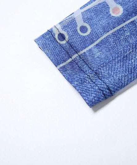 Slay the Season: Edgy Denim Illusion Ribcage Crop Top & Lace-Up Cutout Leggings Set – Fall Night Out & Halloween Ready