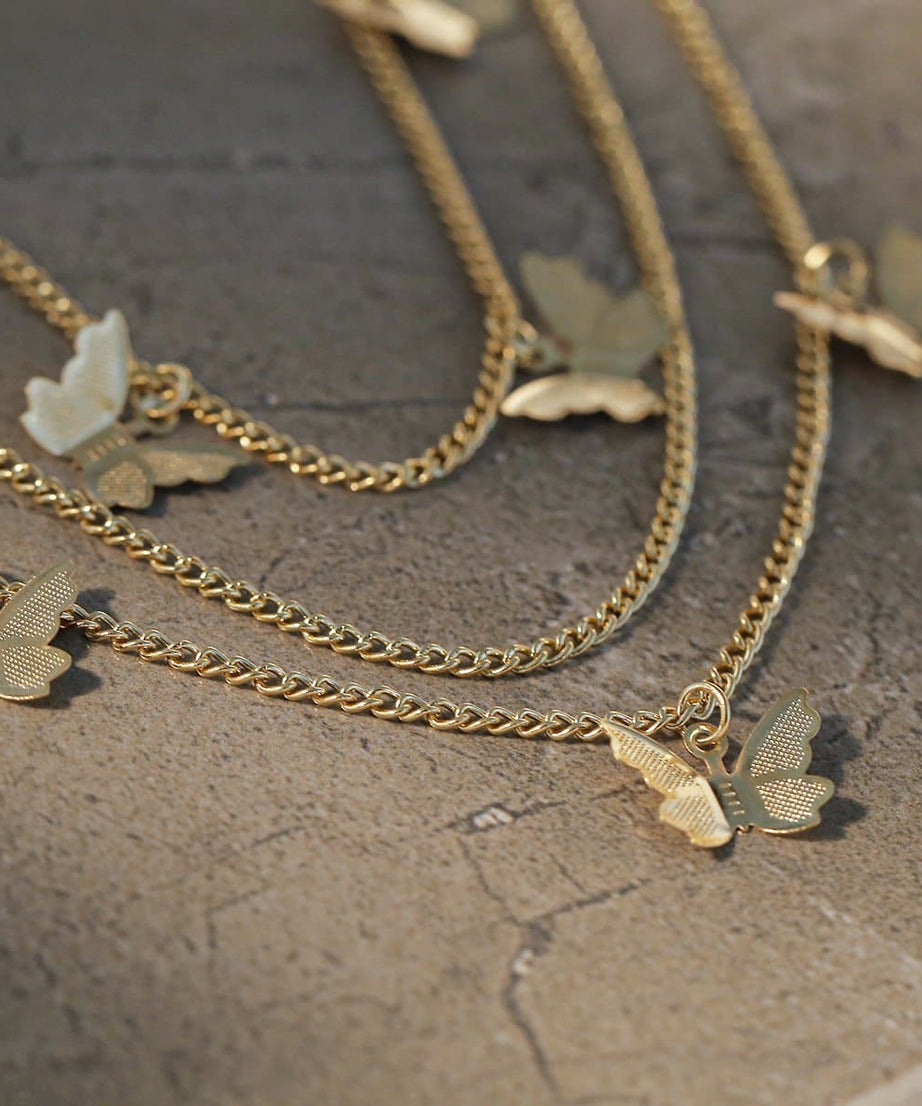 Y2K Enchantment: Layered Butterfly Charm Pants Chain for Edgy Fall Style