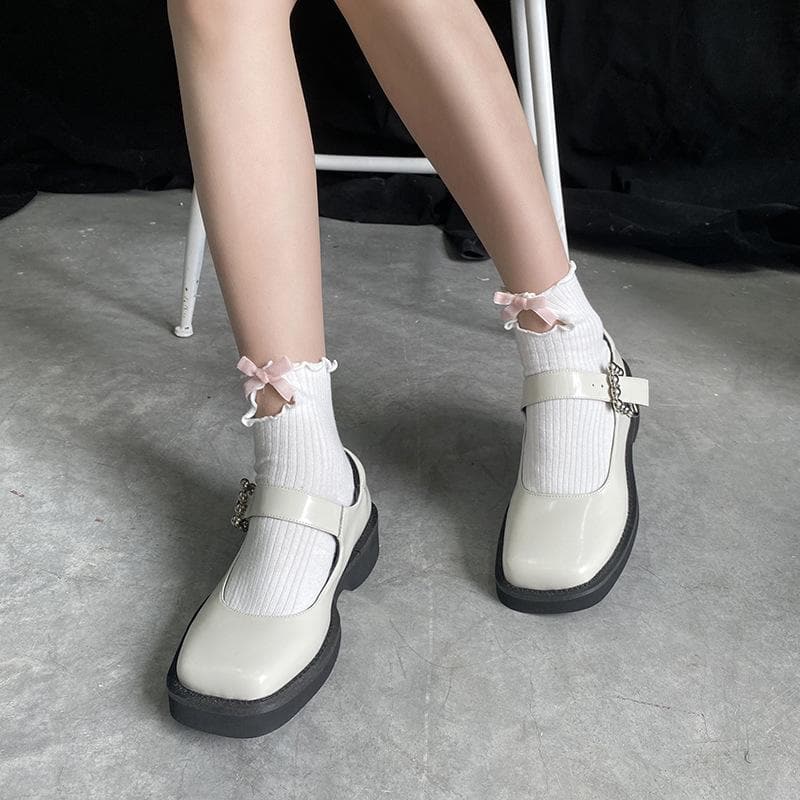 Cute Ruffle Bow Ankle Socks - Sweet & Preppy Fall Style for Women