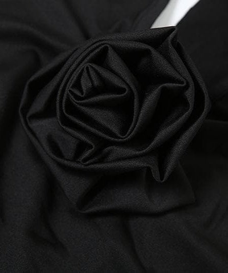 The Scarlet Rose Halter Maxi Dress: Backless Ruched Gown for Holiday Glamour & Fall Galas