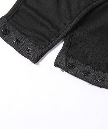 Effortless Chic Black Mesh Illusion High Neck Bodysuit | Fall & Holiday Style Essential