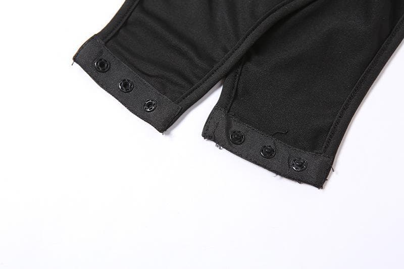 Effortless Chic Black Mesh Illusion High Neck Bodysuit | Fall & Holiday Style Essential