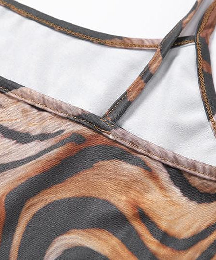 Effortless Chic One-Shoulder Swirl Print Maxi Dress - High Slit | Fall & Resort Ready