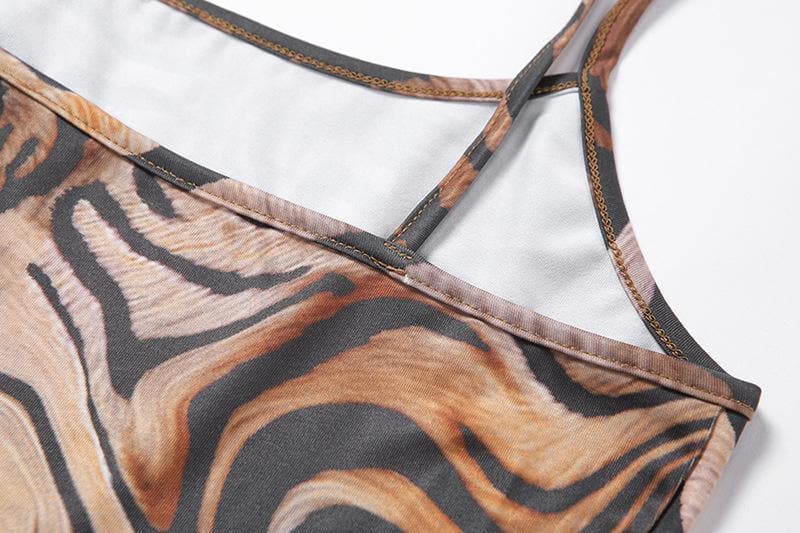 Effortless Chic One-Shoulder Swirl Print Maxi Dress - High Slit | Fall & Resort Ready