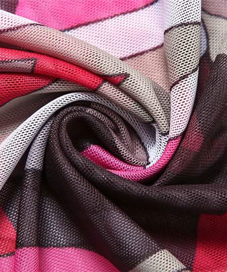 Fall & Holiday Glam: Geo-Abstract Mesh Maxi Dress - Long Sleeve Bodycon Statement