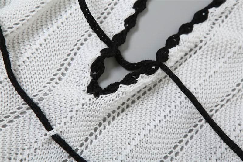 Chic Halter Backless Knit Maxi Dress - Your Essential Winter Getaway & Resort Style